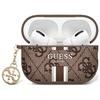 Picture of Guess Guess GUA2P4RPSW AirPods 1/2 cover brown/brown 4G Printed Stripes Charm