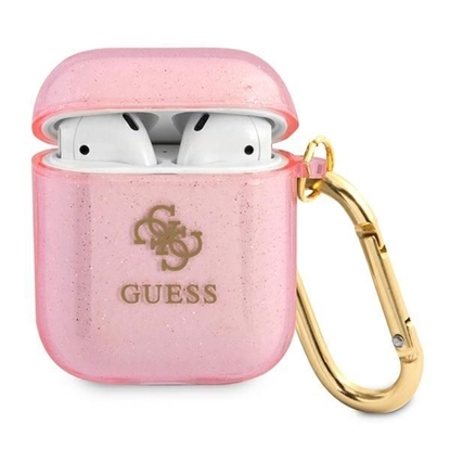 Attēls no Guess GUA2UCG4GP AirPods cover różowy|pink Glitter