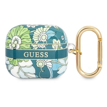 Изображение Guess vaciņš Airpods 3 GUA3HHHFLN green Flower