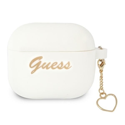 Изображение Guess case for Airpods 3 GUA3LSCHSH white Silicone