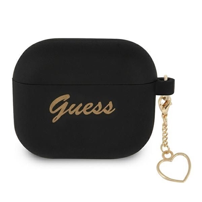 Attēls no Guess GUA3LSCHSK AirPods 3 cover czarny|black Sili