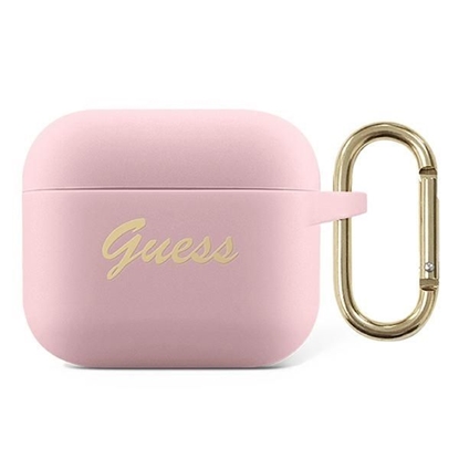 Attēls no Guess GUA3SSSI AirPods 3 cover różowy|pink Silicon