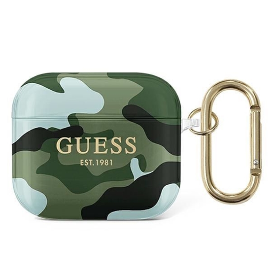 Picture of Guess GUA3UCAMA AirPods 3 cover zielony|khaki Camo