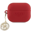 Изображение Guess Guess 3D Rubber 4G Diamond Charm - Etui AirPods Pro 2 (Czerwony)