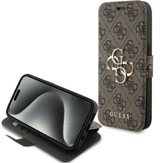 Picture of Guess GUBKP15L4GMGBR iPhone 15 Pro 6.1" brązowy|bo