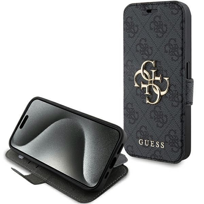Attēls no Guess PU Leather 4G Metal Logo Book Case for iPhon