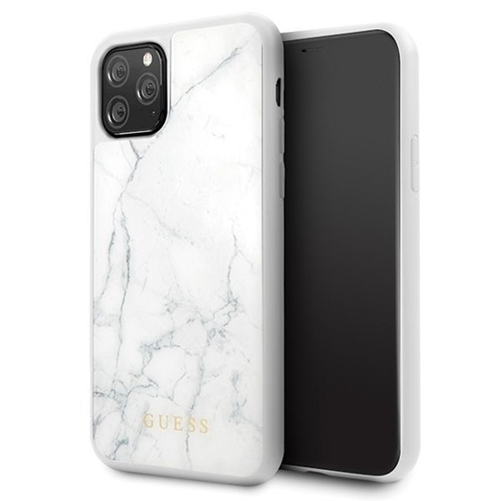 Изображение Guess GUHCN58HYMAWH iPhone 11 Pro biały|white Marb