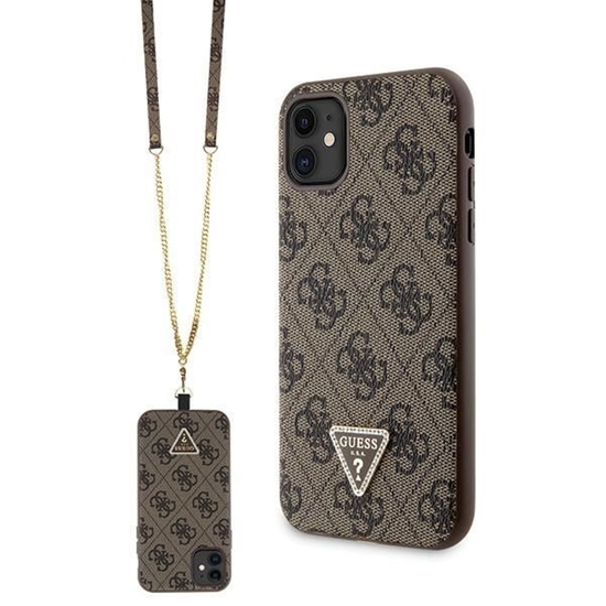Picture of Guess GUHCN61P4TDSCPW iPhone 11 | Xr 6.1" brązowy|