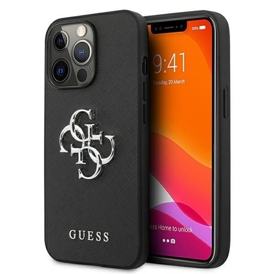 Изображение Guess GUHCP13LSA4GSBK iPhone 13 Pro|13 6,1" czarny