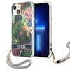 Picture of Guess Guess Flower Cord - Etui ze smyczk iPhone 13 mini (Blue)