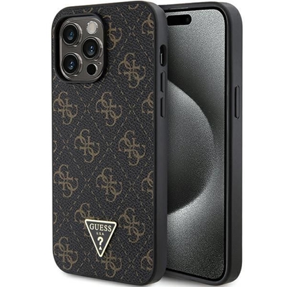 Attēls no Guess PU Leather 4G Triangle Metal Logo Case for i
