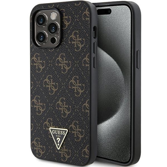 Picture of Guess PU Leather 4G Triangle Metal Logo Case for i