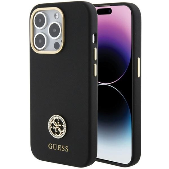 Picture of Guess Liquid Silicone 4G Strass Metal Logo Case fo