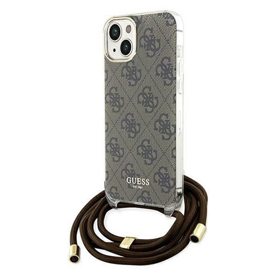 Picture of Guess IML 4G Printed Crossbody Case for iPhone 15 