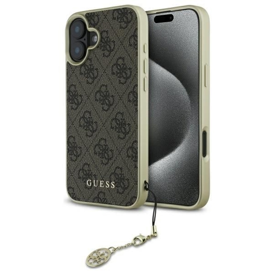 Picture of Guess GUHCP16SGF4GBR iPhone 16 6.1"       brązowy|