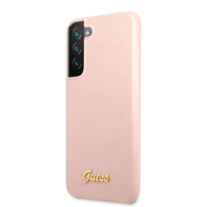 Attēls no Guess - Samsung S22 Plus Silicone Metal Logo Case Pink
