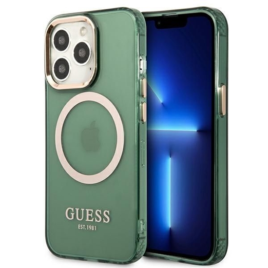 Picture of Guess GUHMP13LHTCMA iPhone 13 Pro | 13 6,1" zielon