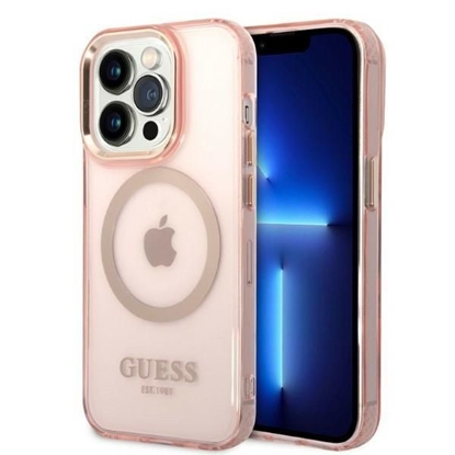 Attēls no Guess GUHMP14LHTCMP iPhone 14 Pro 6,1" różowy|pink