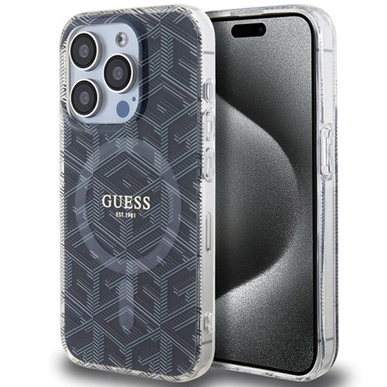Picture of Guess GUHMP15LHGCUSTGK iPhone 15 Pro 6.1" czarny|b