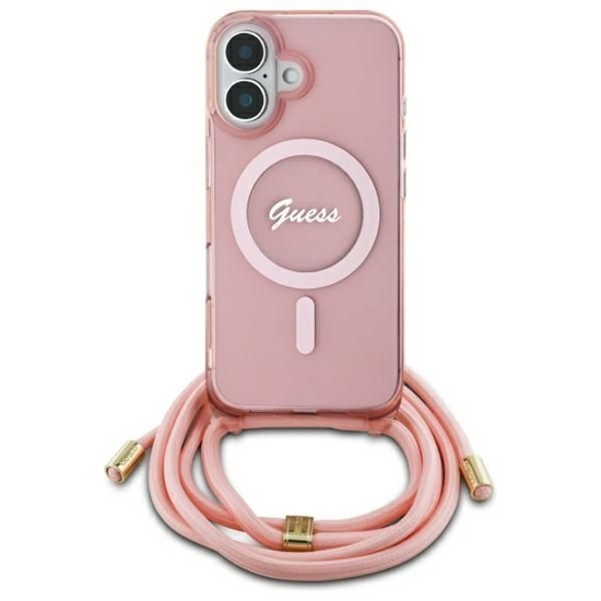 Picture of Guess GUHMP16SHCTSGNSP iPhone 16 6.1"     różowy|p
