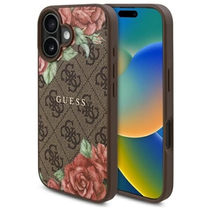Attēls no Guess GUHMP16SP4ROPEMCW iPhone 16 6.1"    brązowy|