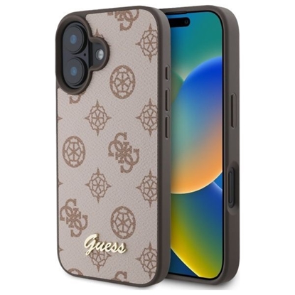 Attēls no Guess GUHMP16SPGPYSW iPhone 16 6.1" brązowy|brown 