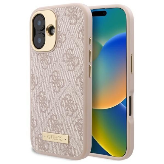 Picture of Guess GUHMP16SU4GPRP iPhone 16 6.1" różowy|pink ha