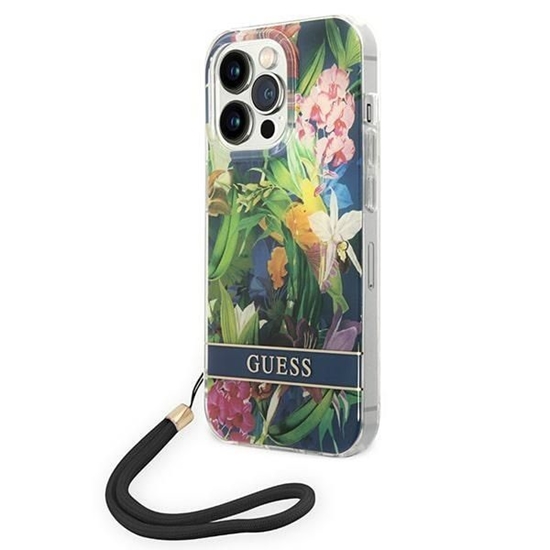 Picture of Guess GUOHCP14LHFLSB iPhone 14 Pro 6,1" niebieski|