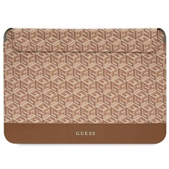Изображение Etui Guess Guess GCube Stripes Computer Sleeve - Etui na notebooka 14" (Brzowy)