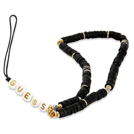 Изображение Guess zawieszka GUSTPEARK Phone Strap czarny|black