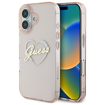 Attēls no Guess IML Heart Back Case for Apple iPhone 16