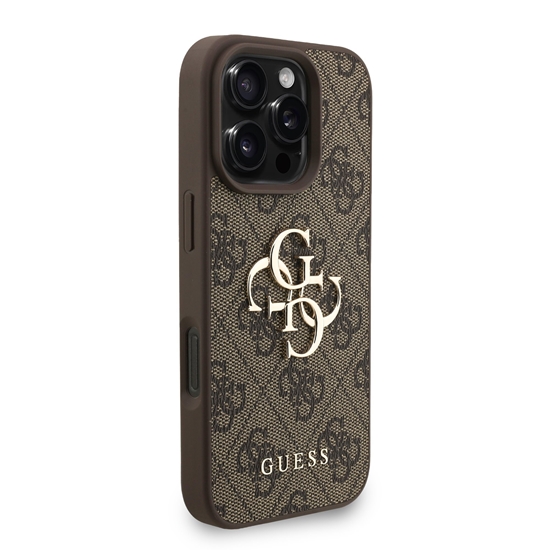Picture of Guess PU 4G Metal Logo Strap Case for Apple iPhone 16 Pro Max