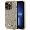 Picture of Guess PU Disco Script Metal Case for Apple iPhone 15 Pro