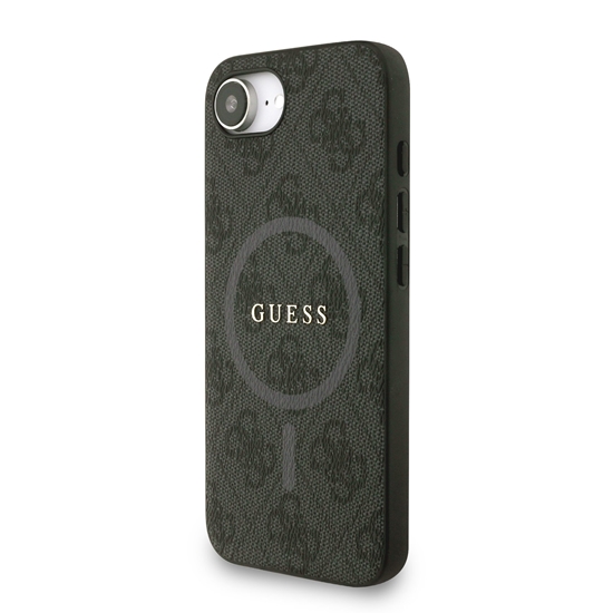 Picture of Guess PU Leather 4G Colored Ring Strap MagSafe Case for Apple iPhone 16e