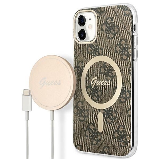 Picture of Zestaw Guess GUBPN61H4EACSW Case+Charger iPhone 11