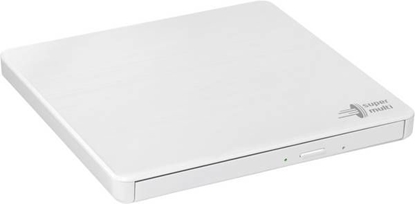 Изображение H.L Data Storage Ultra Slim Portable DVD-Writer GP60NW60 Interface USB 2.0, DVD±R/RW, CD read speed 24 x, CD write speed 24 x, White, Desktop/Notebook