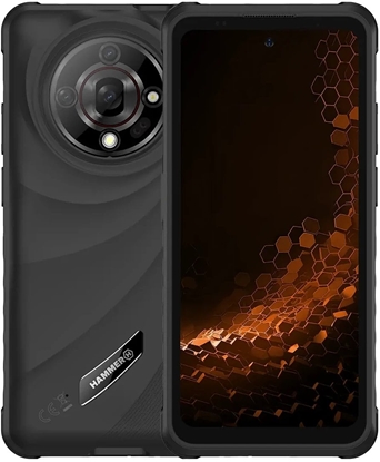 Изображение Hammer Iron 6 | Black | 6.56 " | IPS | 1612 x 720 pixels | Mediatek | Internal RAM 6 GB | 128 GB | Dual SIM | 4G | Main camera resolution 48 MP | Android | 14 | 6050 mAh