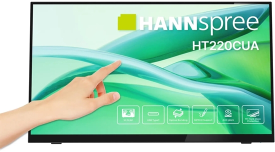 Picture of Hannspree HT220CUA monitor komputerowy 54,5 cm (21.4") 1920 x 1080 px Full HD LED Ekran dotykowy Czarny