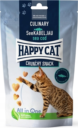 Picture of Happy Cat Crunchy Snack Sea Cod, przysmak, dla kotów, dorsz i groszek, 70g