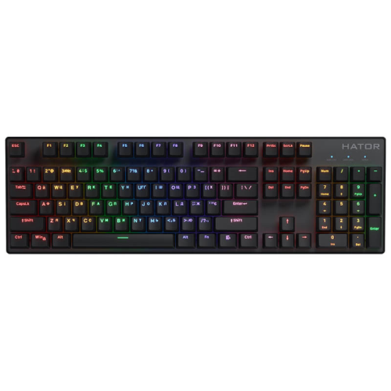 Изображение Hator HTK204UA Icefall Mecha Rainbow 104 Wireless gaming keyboard ENG/UA/RU