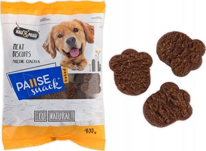 Attēls no Hau&Miau Pausesnack Baked, przysmak dla psa, Misne ciastka, 400 g