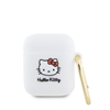 Picture of Hello Kitty Apple Airpods 1/2 cover Silicone 3D Kitty Head White