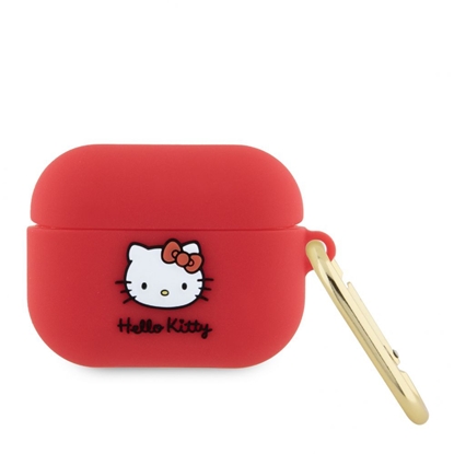 Attēls no Hello Kitty Apple Airpods Pro cover Silicone 3D Kitty Head Red