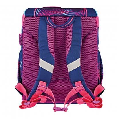 Picture of Herlitz UltraLight Plus Tropical Chill, school bag (pink/blue, incl. 16-piece pencil case, pencil case, sports bag)