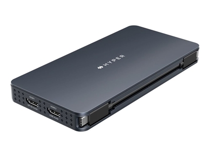 Attēls no HYPER | Drive Universal Silicon Motion USB-C 10-in1 Dual HDMI Docking Station | Ethernet LAN