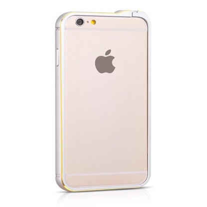Attēls no Hoco Apple Apple iPhone 6 / 6s Blade Series Fedora Metal Bumper HI-T026 Silver