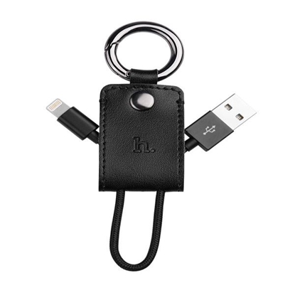 Attēls no Hoco Apple iPhone Datu kabelis HQ UPL19 KEY CHAIN PORTABLE CHARGE CABLE BLACK