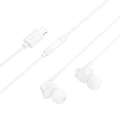 Изображение Hoco M113 Clear universal digital earphones with microphone iP White