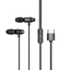 Picture of Hoco M122 Power metal universal digital earphones with microphone Type-C Black