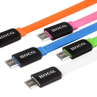 Attēls no Hoco UPM02 Colorful priekš Micro Usb roza